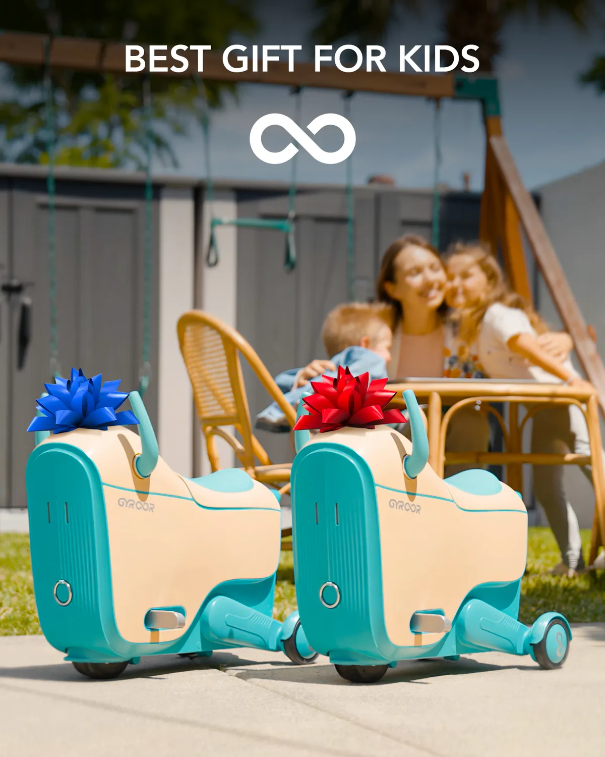 Gyroor GNU voiture électrique enfant 14 L 3 vitesses LED