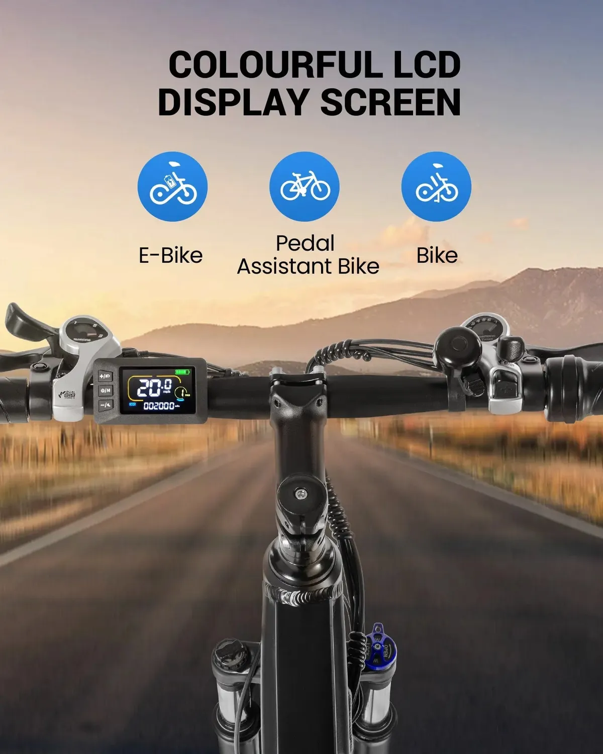Gyroor EB263 vélo électrique Noir 26 pouces 550 W
