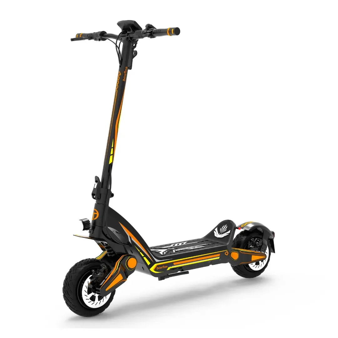 Drivetron DT06 kit déco orange jaune trottinette stickers