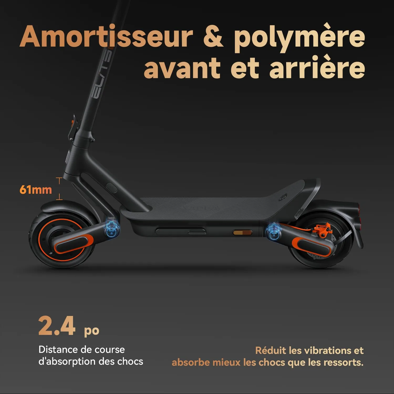 Yadea ElitePrime X1 trottinette électrique 65 km 1500W