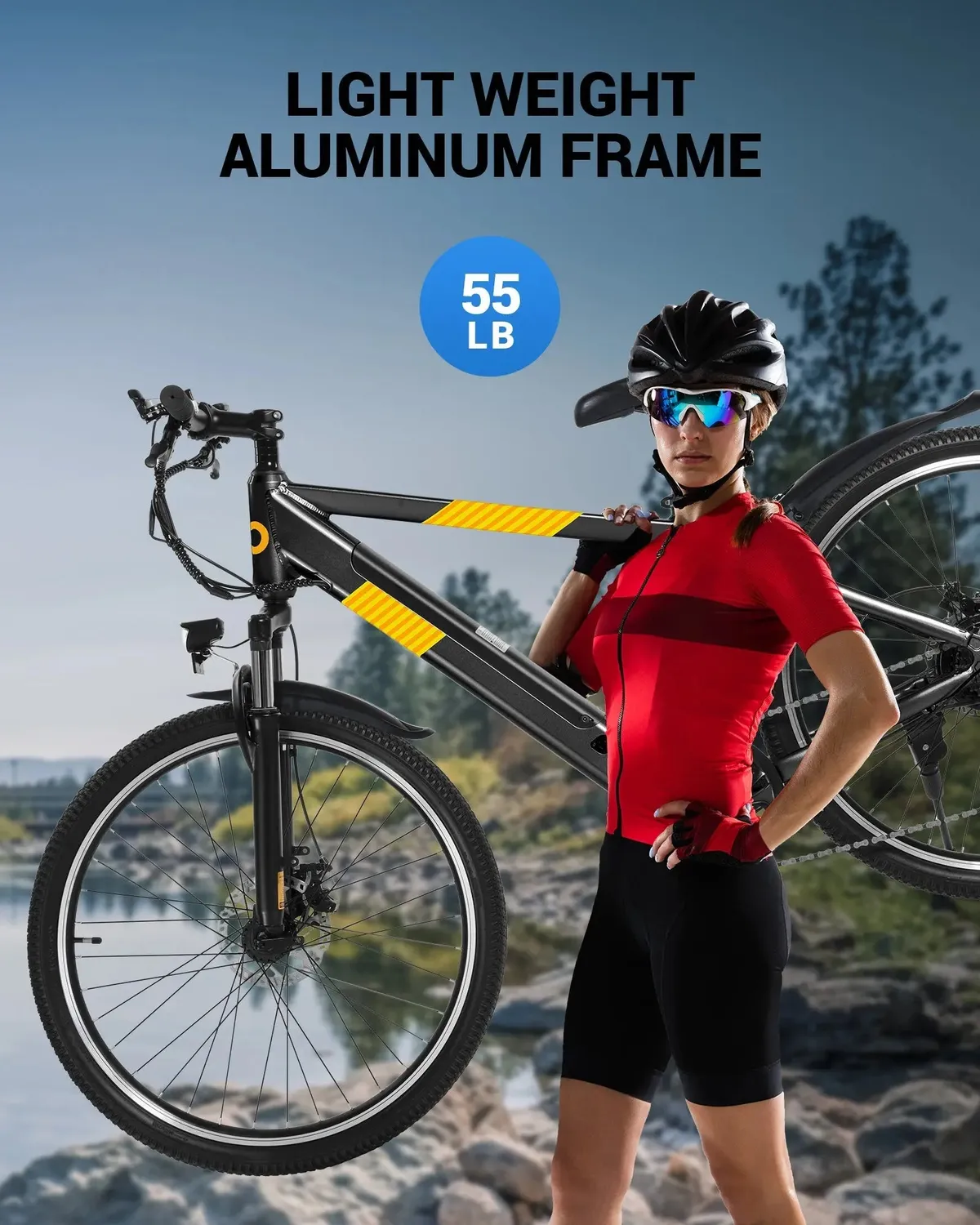 Gyroor EB263 vélo électrique Noir 26 pouces 550 W