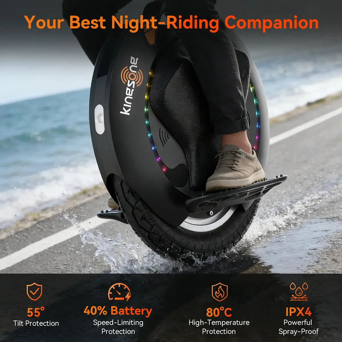 Kingsong 16S Pro monocycle électrique 72 km