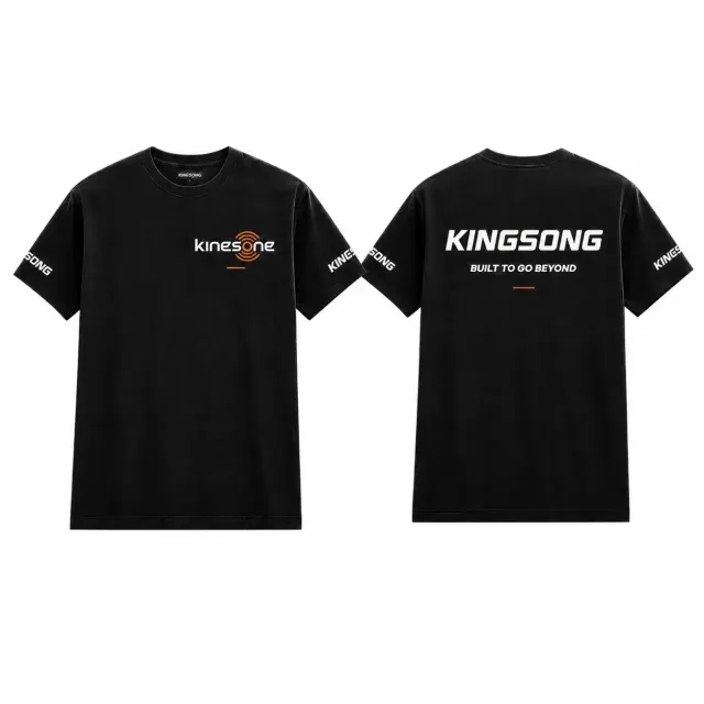 Kingsong t-shirt logo noir coton adulte