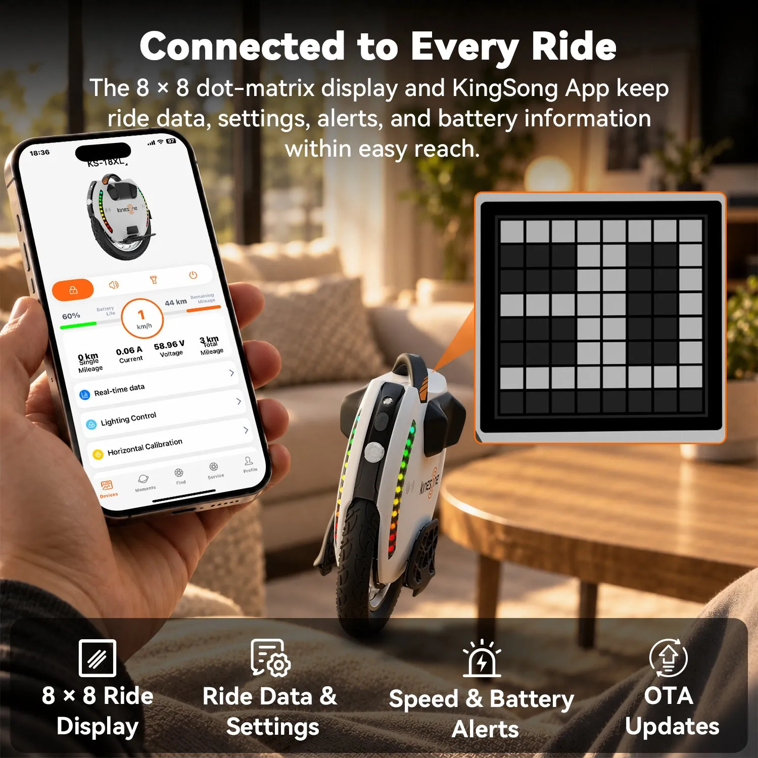KingSong 18XL Pro monoroue électrique 140 km 60 km/h