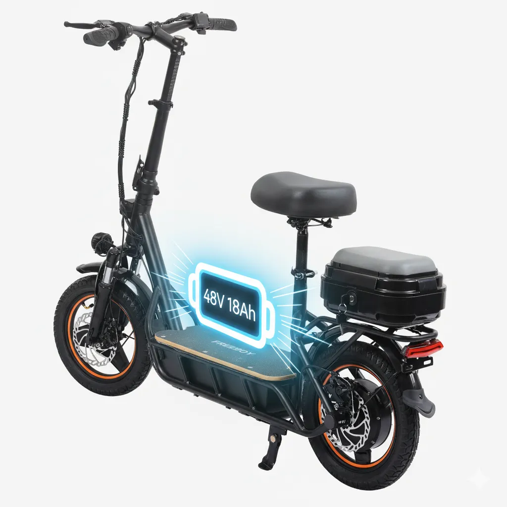 TERAYSUN TB14 trottinette électrique 750W 14 pouces coffre