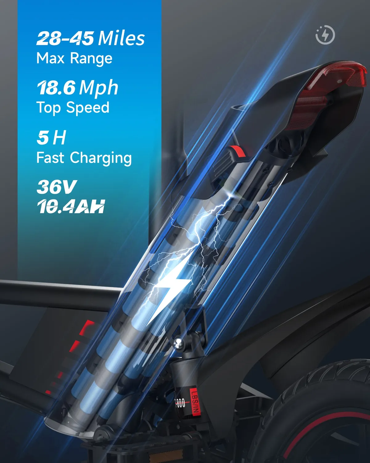 Gyroor C33 vélo électrique pliant 14 pouces 450W noir