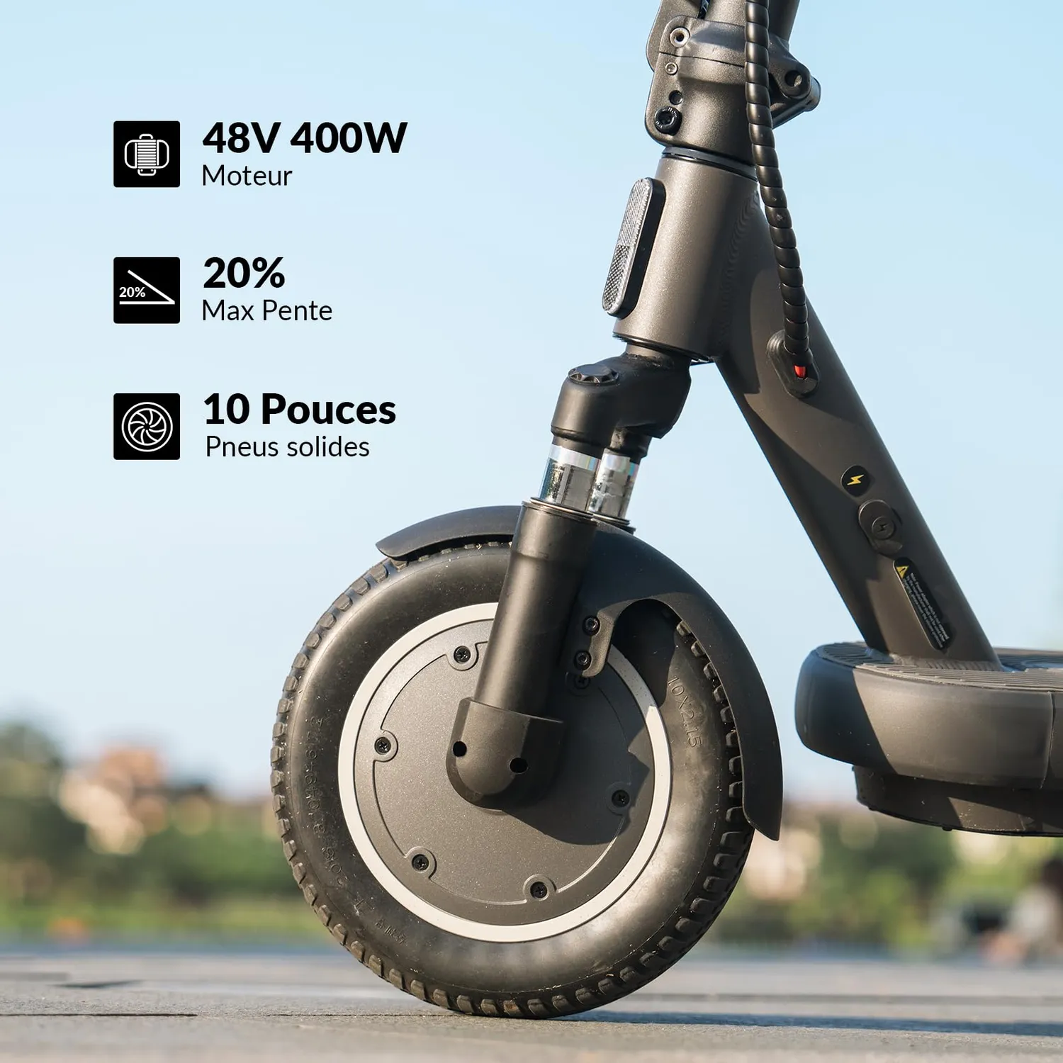 5th Wheel V40PRO trottinette électrique 40 km 10 pouces
