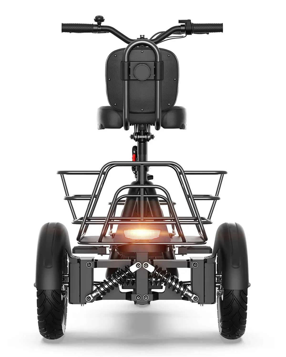 Gyroor C5 tricycle électrique 650 W panier 48 km
