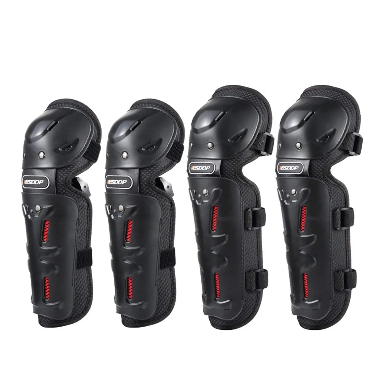 YUME Genouillères Coudières Moto Lot 4 Pièces Protection Adulte