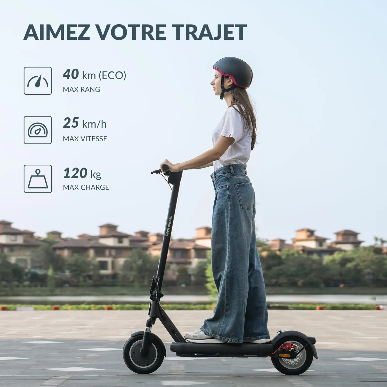 5th Wheel V40PRO trottinette électrique 40 km 10 pouces