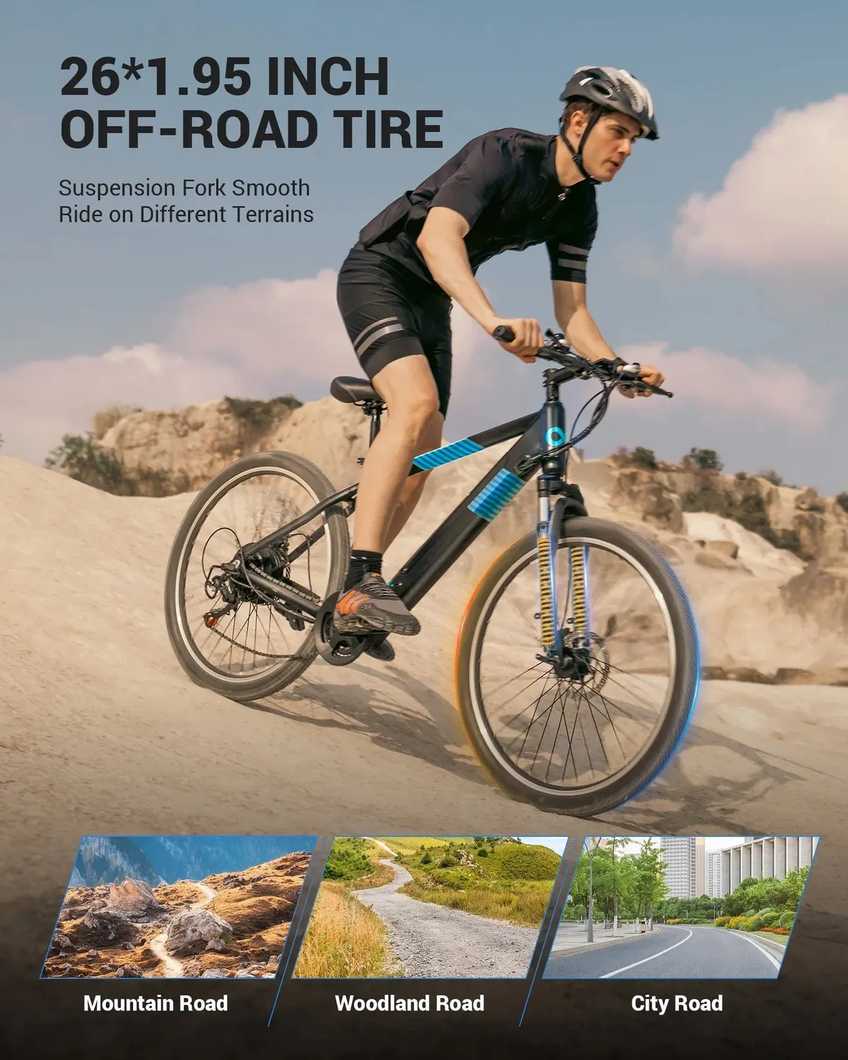 Gyroor EB262 vélo électrique 26 pouces 550W