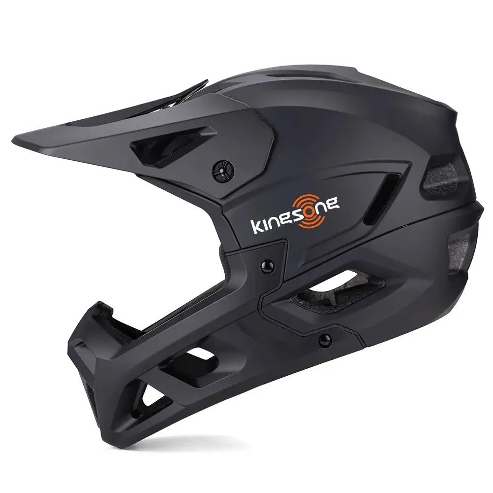 Kingsong casque intégral vélo noir mat ajustable