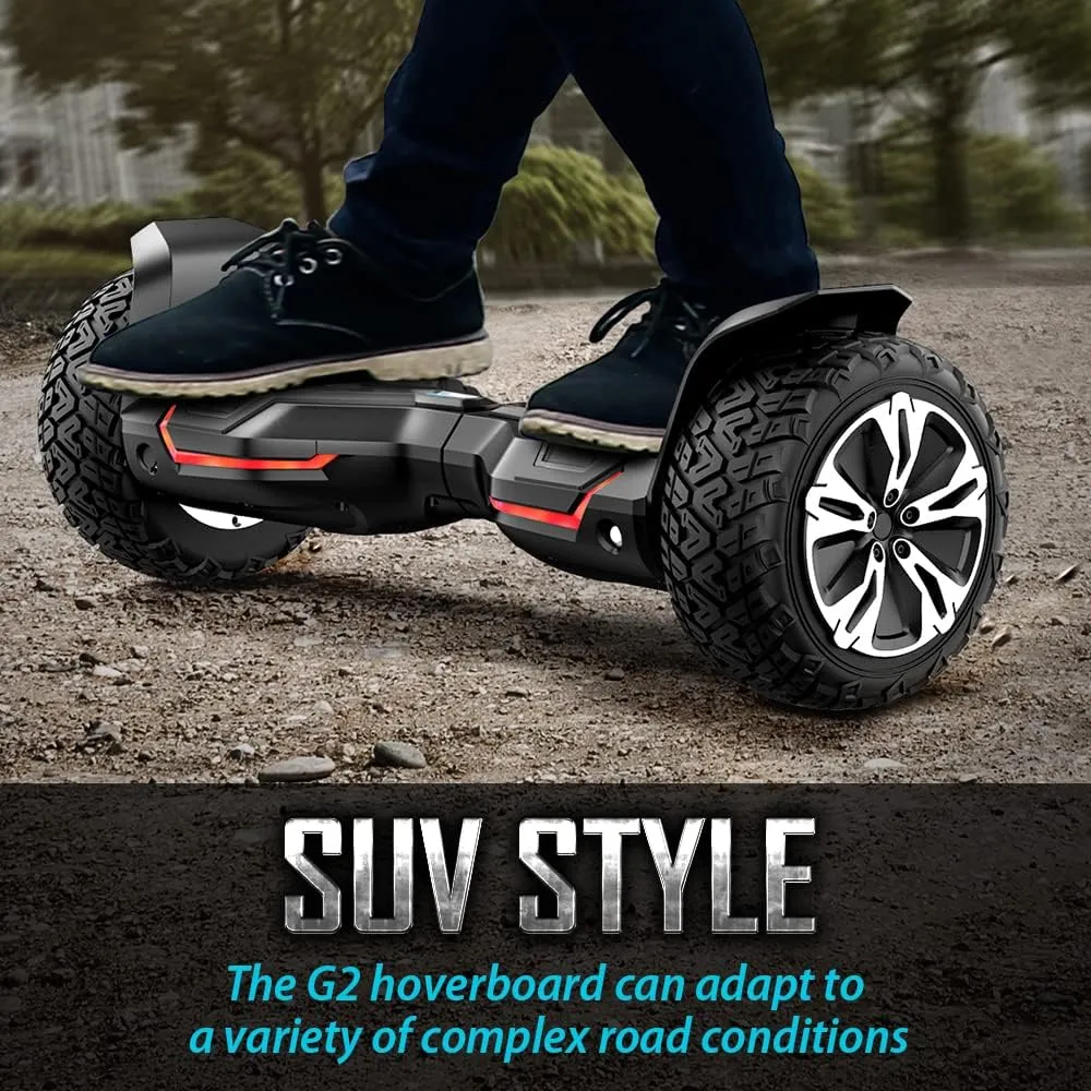 Gyroor Warrior G2 hoverboard 8,5 pouces noir tout-terrain