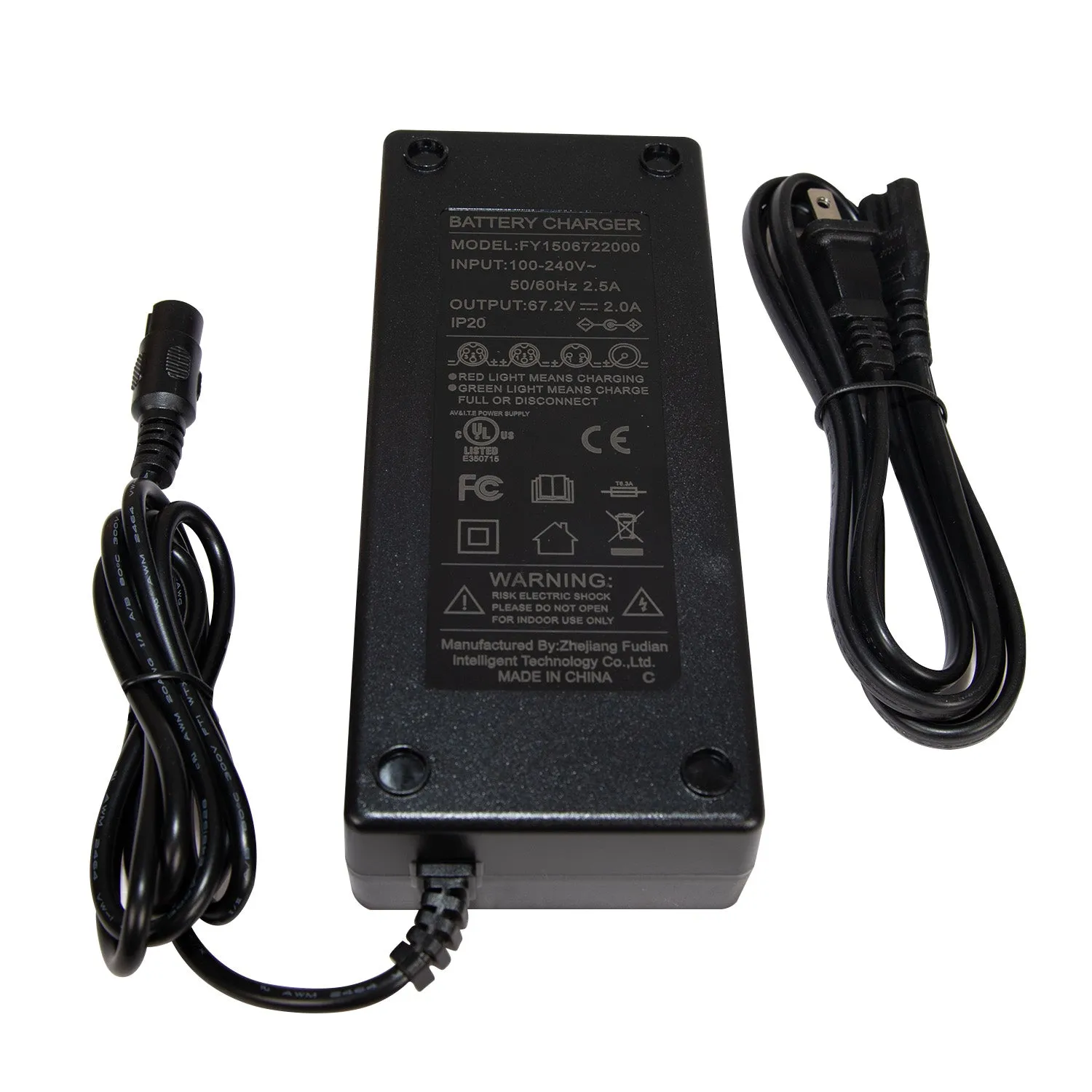 YUME X11+ chargeur 67,2V 2A batterie lithium