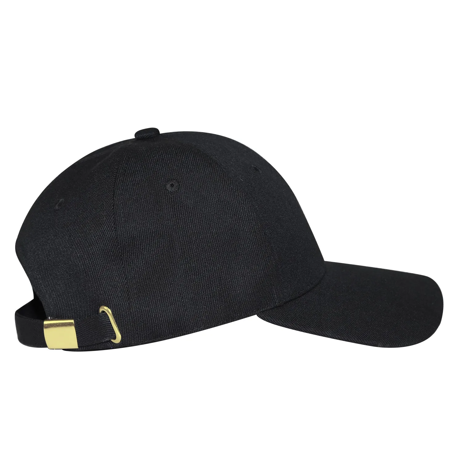 YUME Casquette Baseball Brodée Logo Réglable Noir