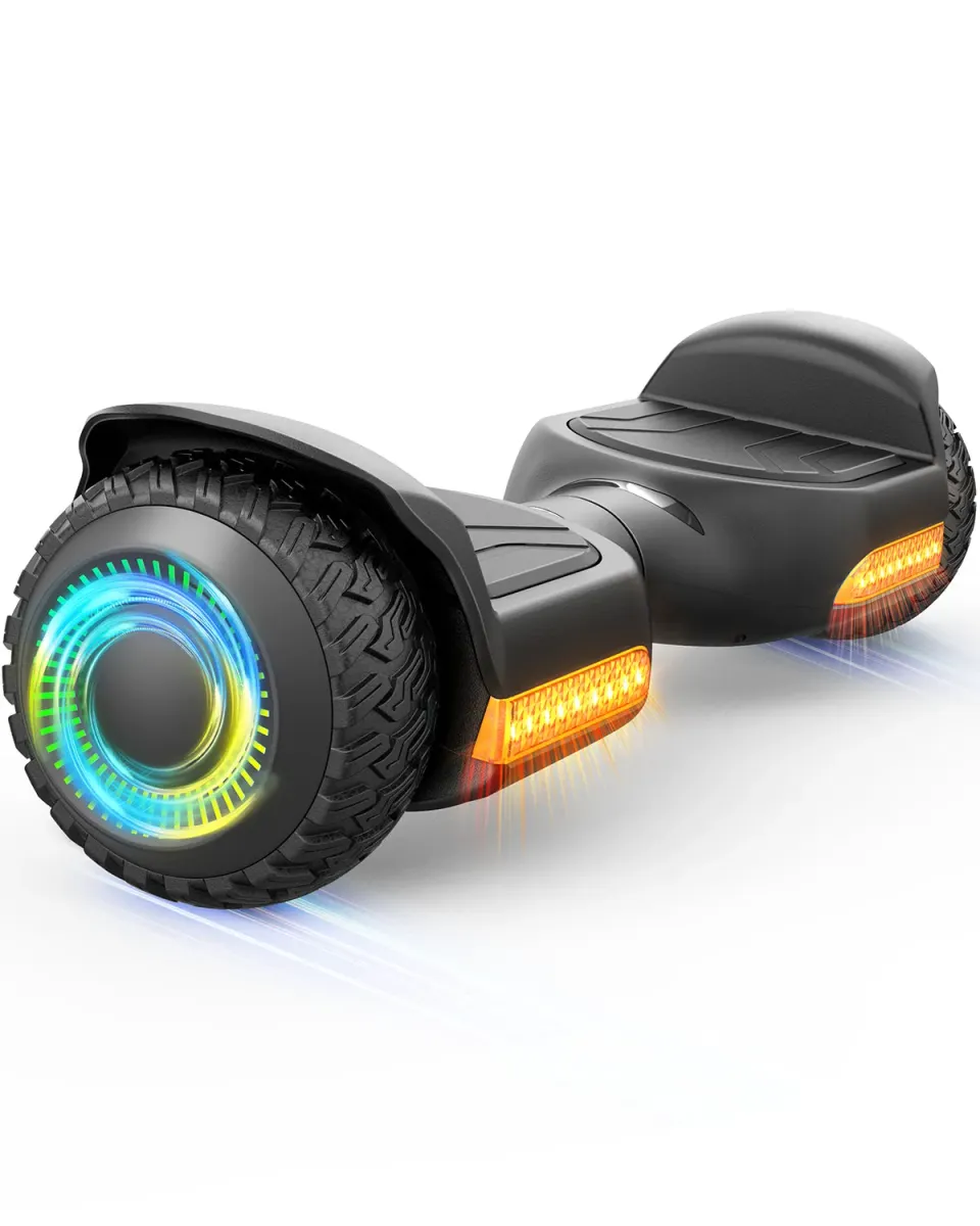 Gyroor G13 hoverboard tout-terrain Noir 6,5 pouces LED
