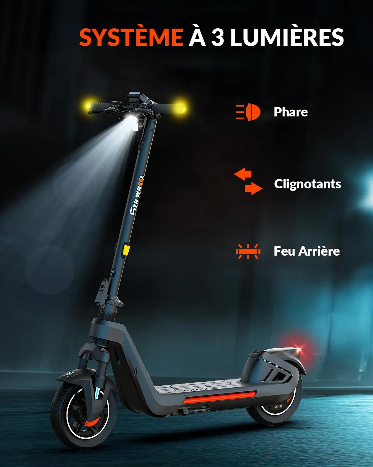 5th Wheel ES15 trottinette électrique 65 km tubeless