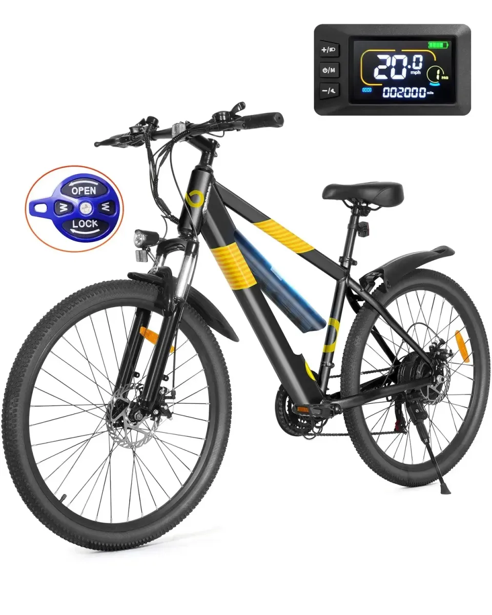 Gyroor EB263 vélo électrique Noir 26 pouces 550 W