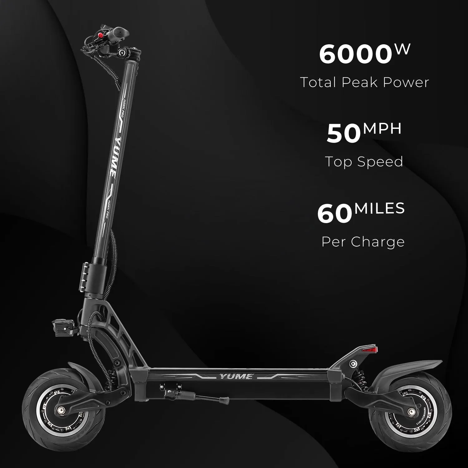 YUME Hawk Pro Wide trottinette électrique 60V 27Ah 6000W
