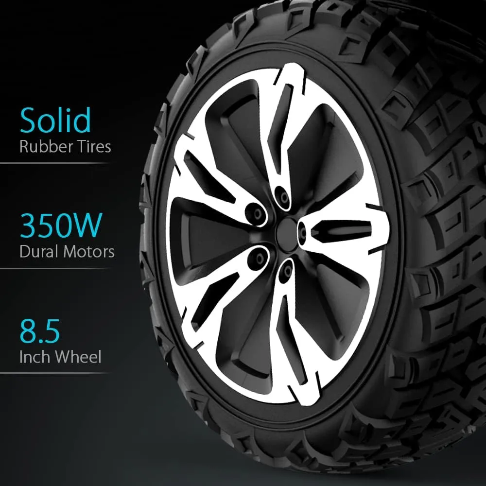 Gyroor Warrior G2 hoverboard 8,5 pouces noir tout-terrain