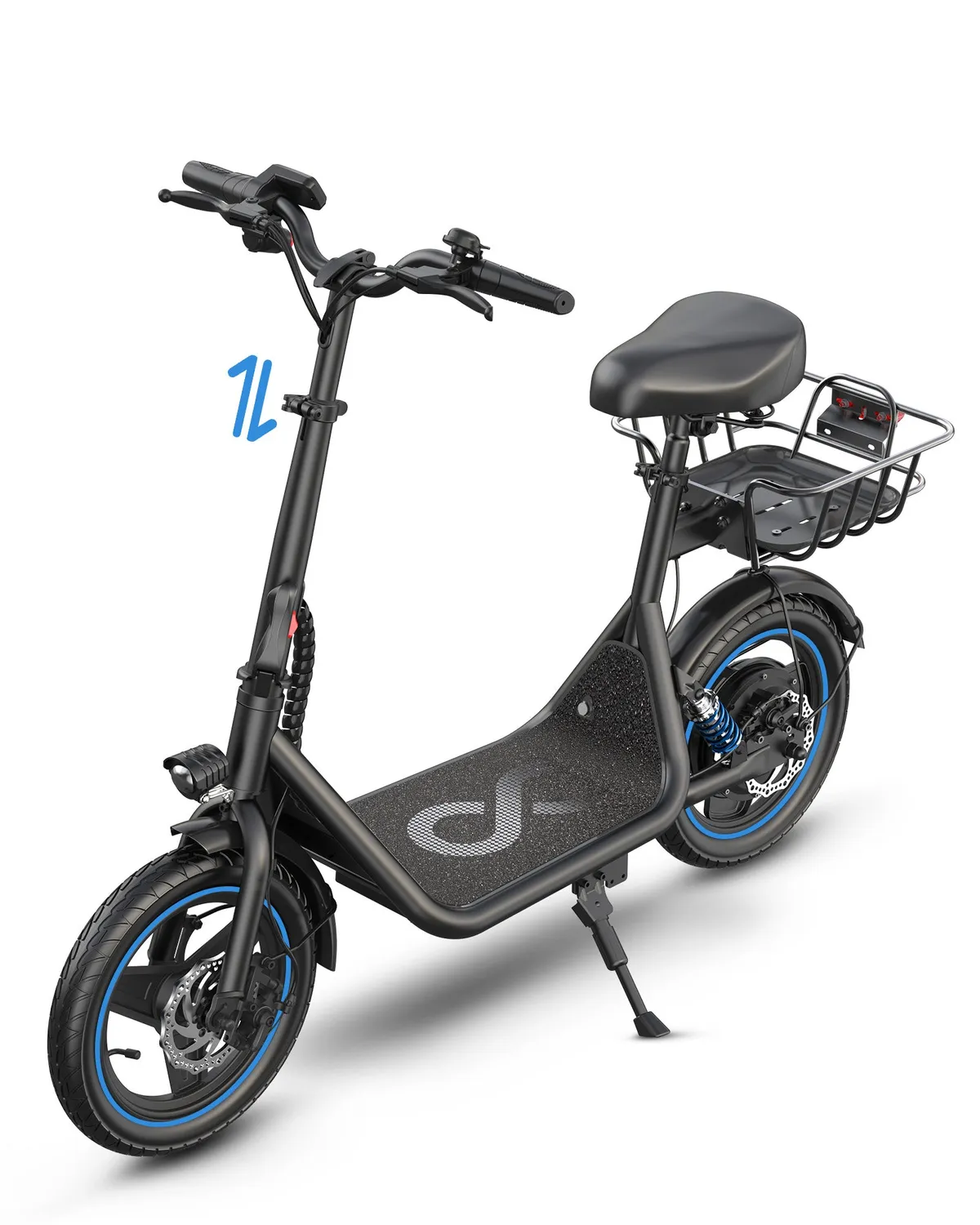 Gyroor trottinette électrique cargo panier 1000W