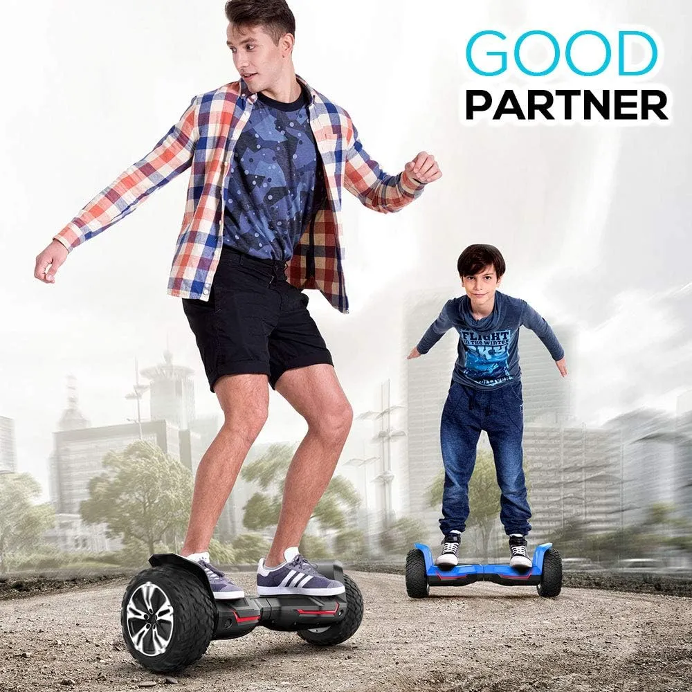 Gyroor Warrior G2 hoverboard 8,5 pouces noir tout-terrain