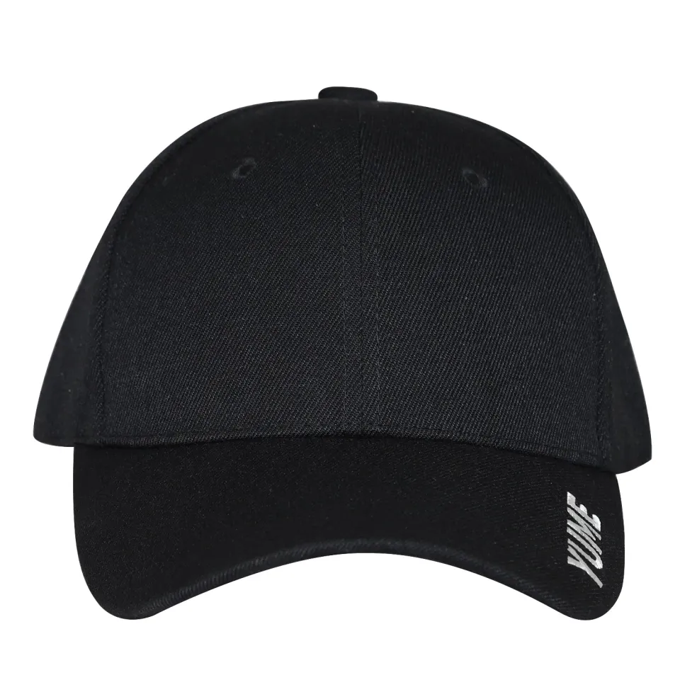 YUME casquette baseball brodée noire ajustable