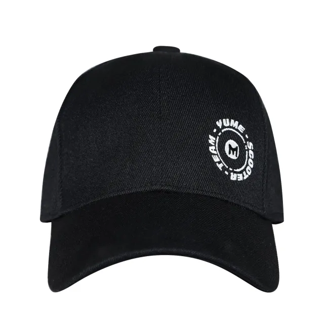YUME Casquette Baseball Brodée Logo Réglable Noir