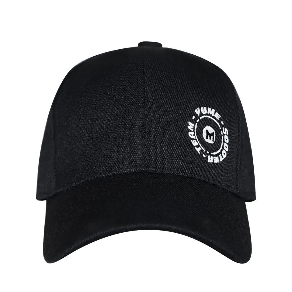 YUME Casquette Baseball Brodée Logo Réglable Noir