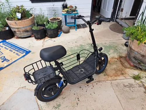 Gyroor trottinette électrique cargo panier 1000W