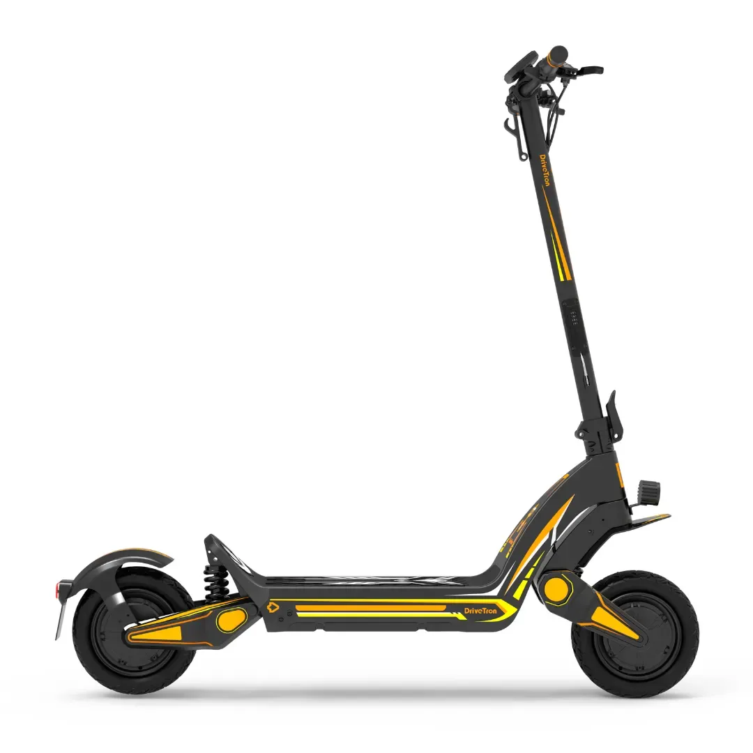 Drivetron DT06 kit déco orange jaune trottinette stickers